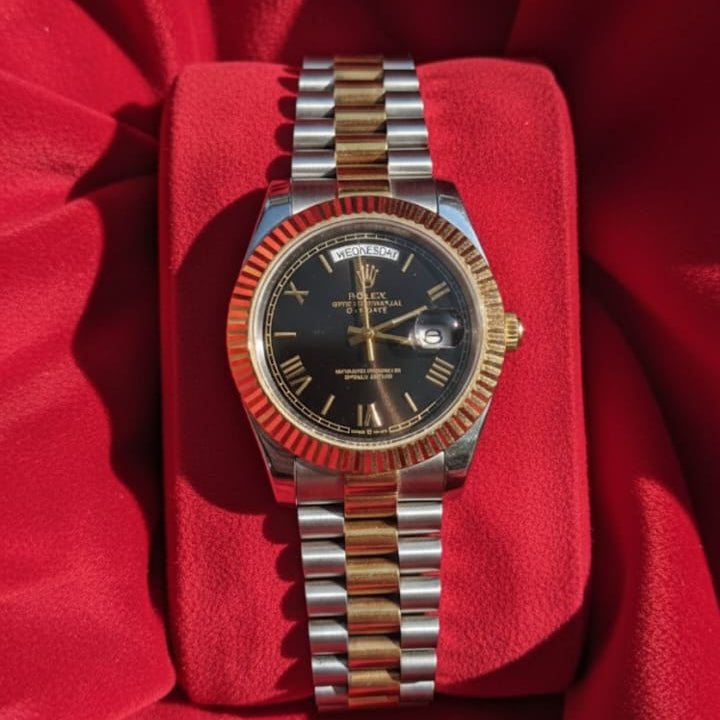 Elegance Redefined: Classic Men's Stainless Steel Watch with Date Function non automatic