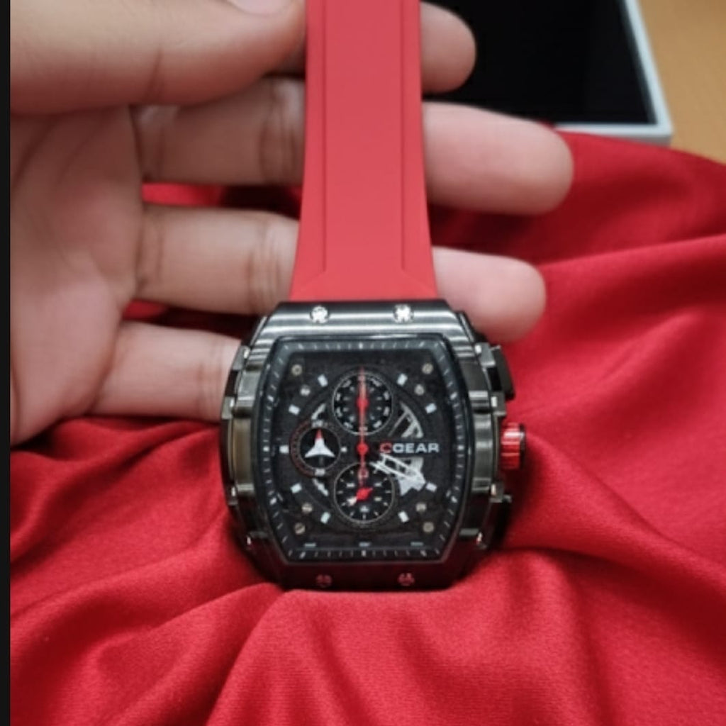 GEAR Racing-Inspired Chronograph – red Strap Limited Edition