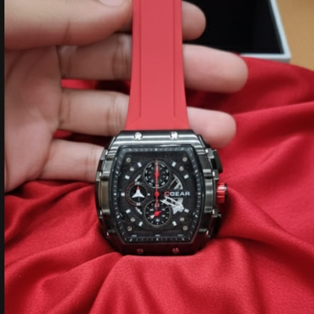 GEAR Racing-Inspired Chronograph – red Strap Limited Edition