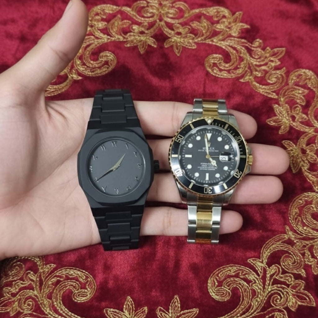 ROLEX SUBMARINER CHAIN with Rotating Dial with Date Buy one get one Aura free